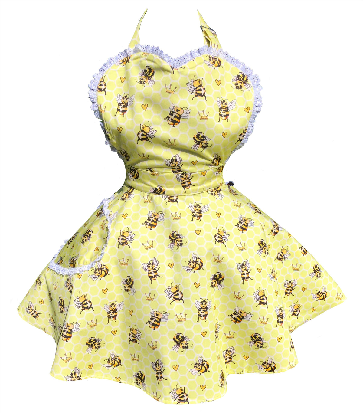 Busy Beeing Fabulous Womens Sweetheart Apron