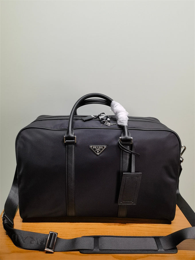 prada re-nylon travel duffle bag black