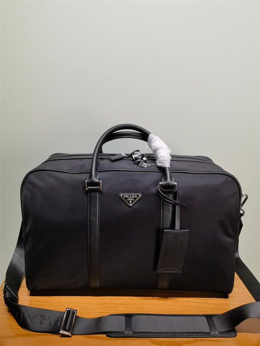 prada re-nylon travel duffle bag black