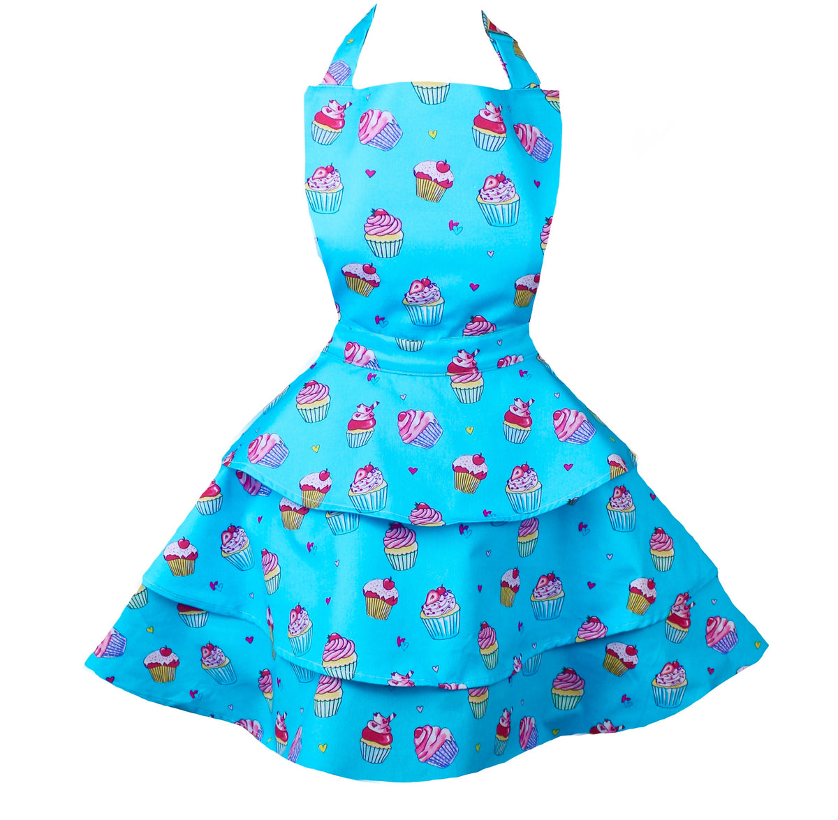 I Heart Cupcakes Women's Retro Rara Apron